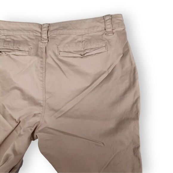 J.C.P. Y2K Khaki Pants Size 12 Tall Stretch Cotton Blend Mid-Rise Tan Slacks - Picture 4 of 10